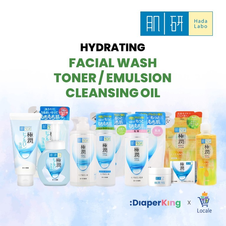 Hada Labo Gokujyun Hydrating Series Facial Wash/Lotion/Milky Lotion