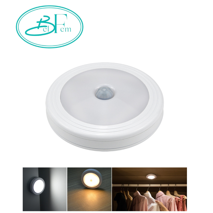 Motion Sensor LED Light (Wireless) Wall Lamp Battery Powered (Cold ...