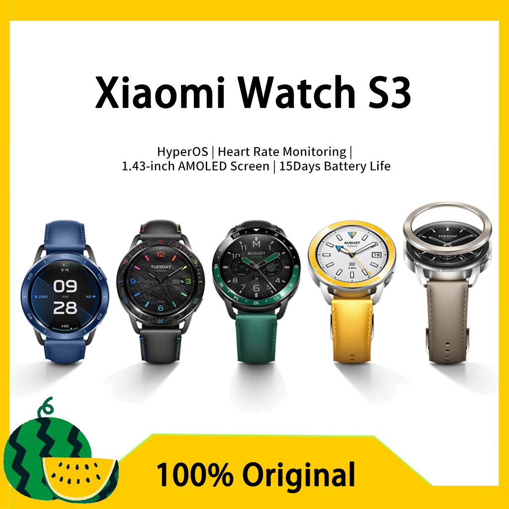 Xiaomi Watch S3 Bluetooth eSIM Smartwatch 1.43 AMOLED for Android and iOS  13.0 