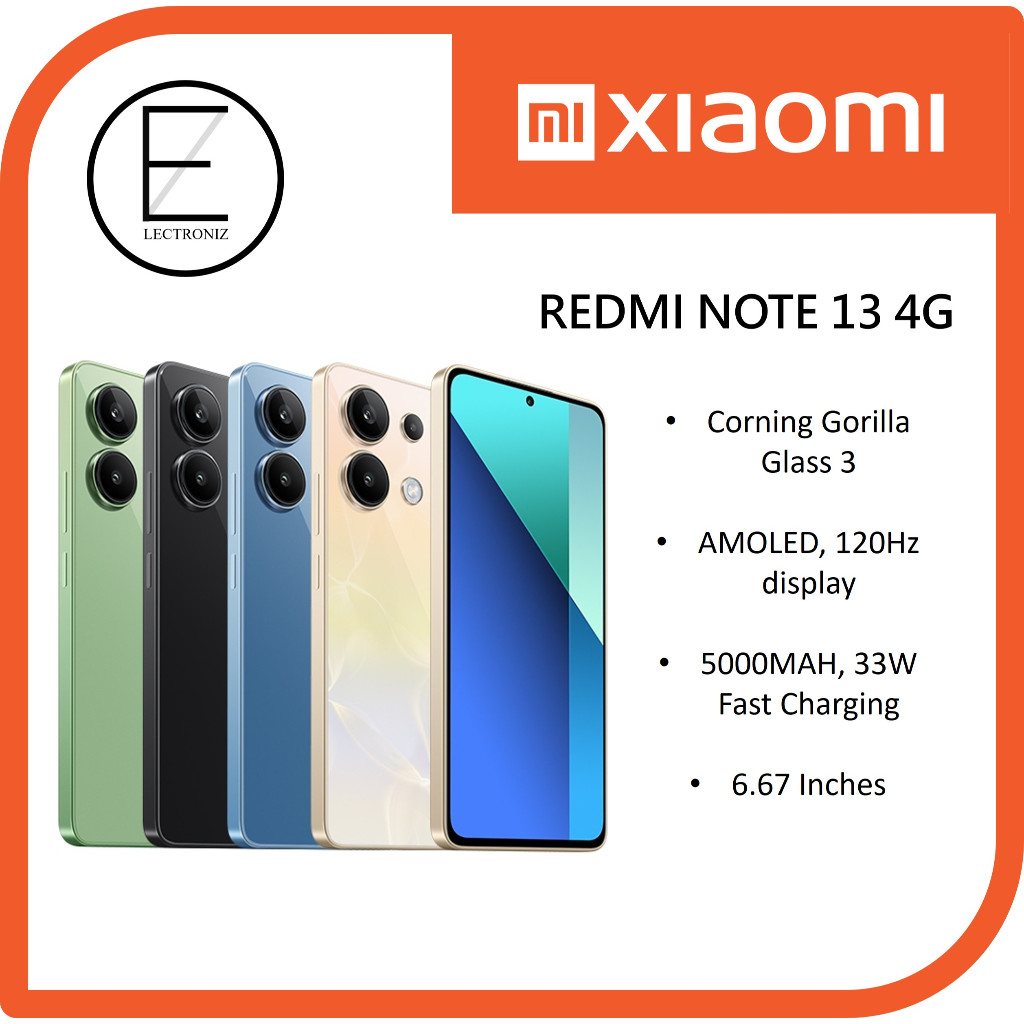 Redmi Note 13 4G | Global Version | Shopee Singapore
