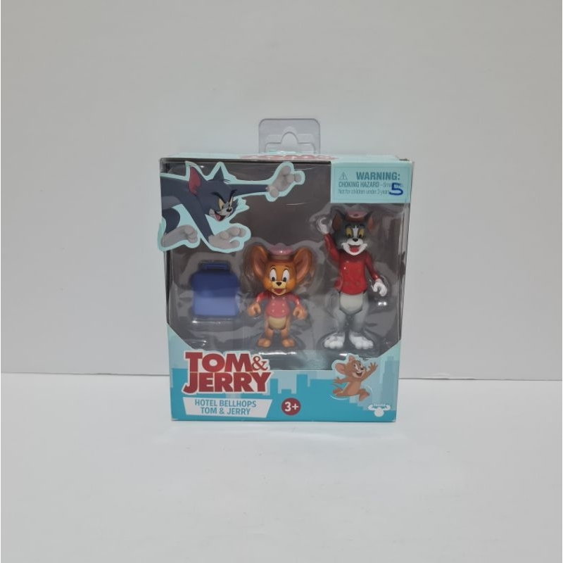 [Brand New] Tom & Jerry Hotel Bellhop Tom & Jerry Figure Set Shopee