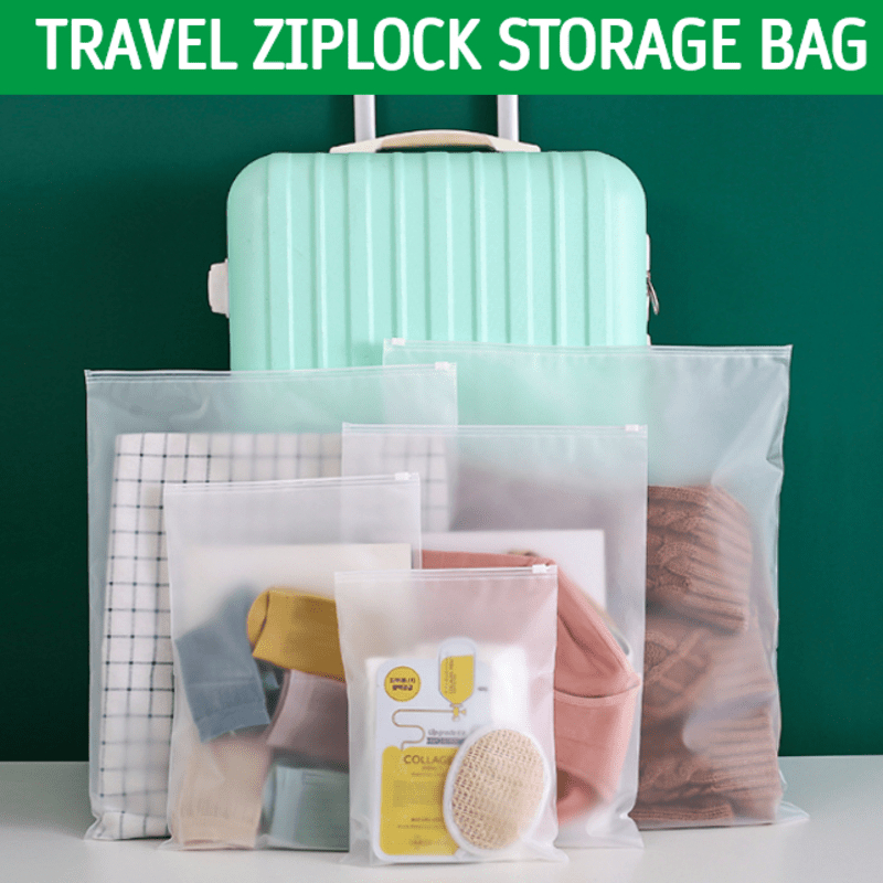 SG Travel Ziplock Storage Bag Large Clothes Organizer Small Cosmetic