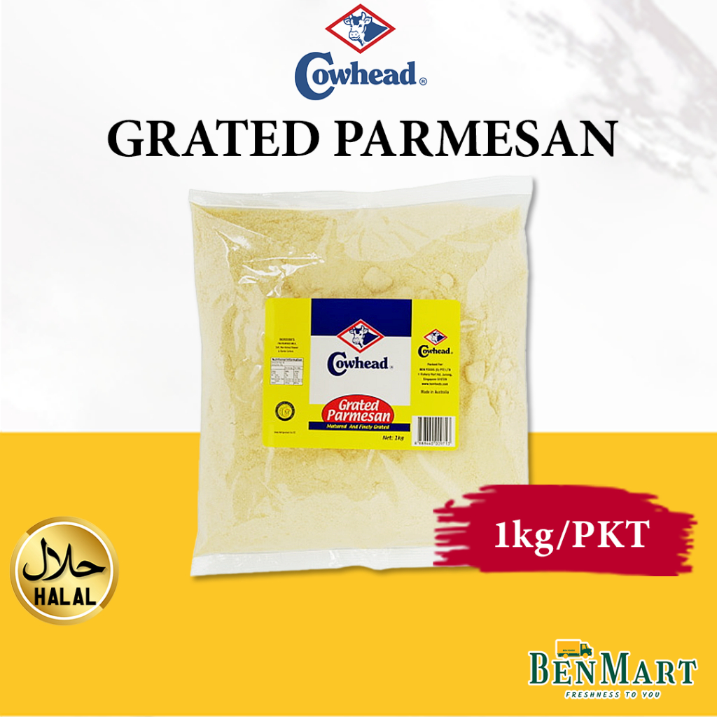 [BenMart Frozen] Cowhead Grated Parmesan Cheese Bulk Value Pack 1kg