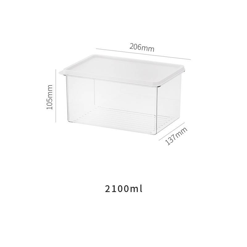 [SG] Stackable Food Storage Box with Lid Fridge Storage Box 650ml ...