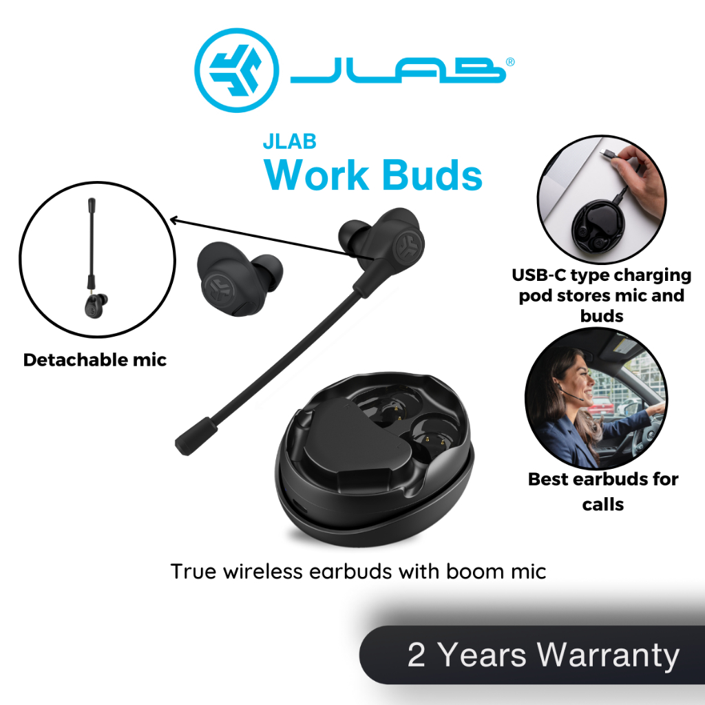 JLAB Work Buds The best earbuds for calls 2 Years Warranty Shopee