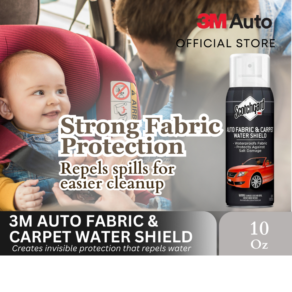 3M Scotchgard Auto Carpet Water Shield Ideal for kids car seats