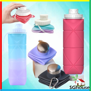 480ml Flexible Collapsible Foldable Reusable Water Bottles Ice Bag Outdoor  Sport