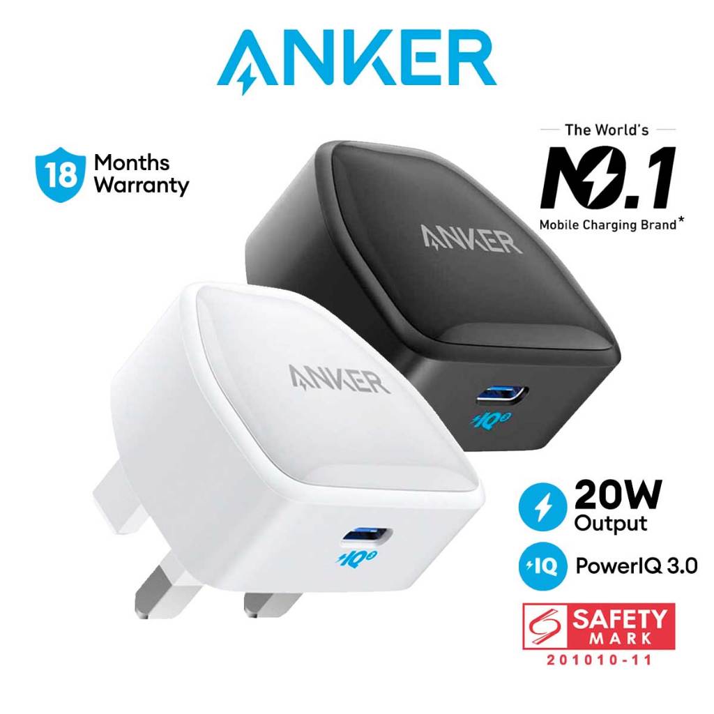 Anker Charger 511 PowerPort III Nano 20W iPhone Charger USB-C Charger ...