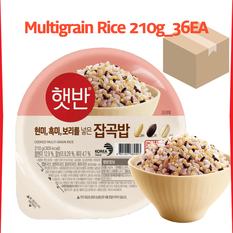 [Hatban] Multi Grain Rice 210g x 36ea | Just like freshly cooked rice ...