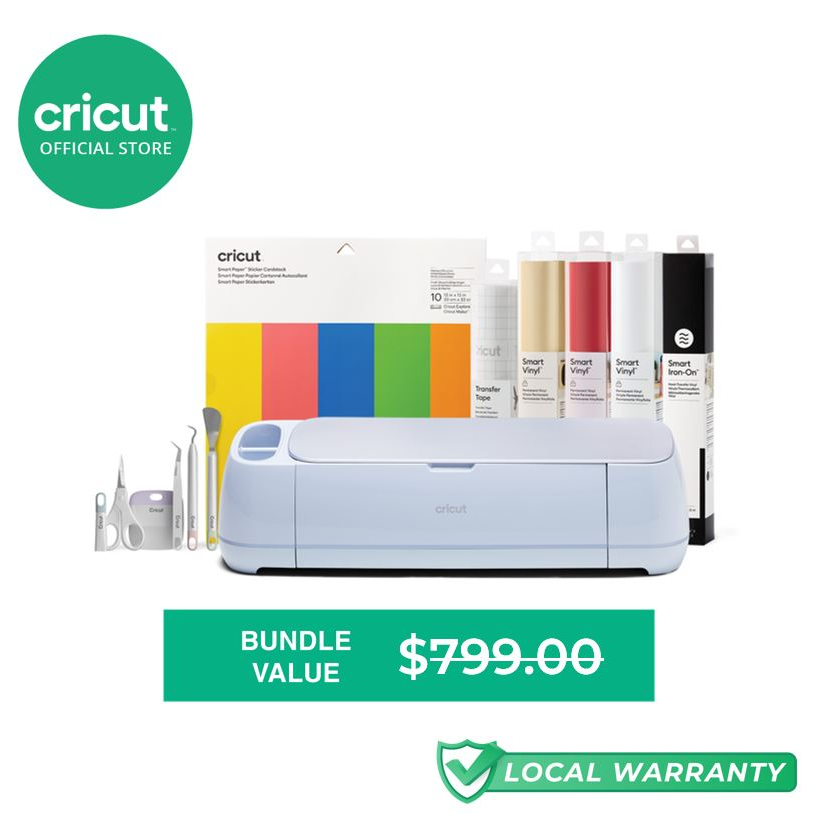 Cricut Maker 3 Smart Essential Bundle Includes 7 Accessories Shopee Singapore