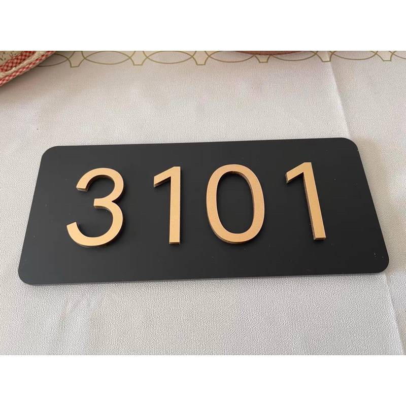 Customised Unit Sign Customised door sign/unit number signage ...