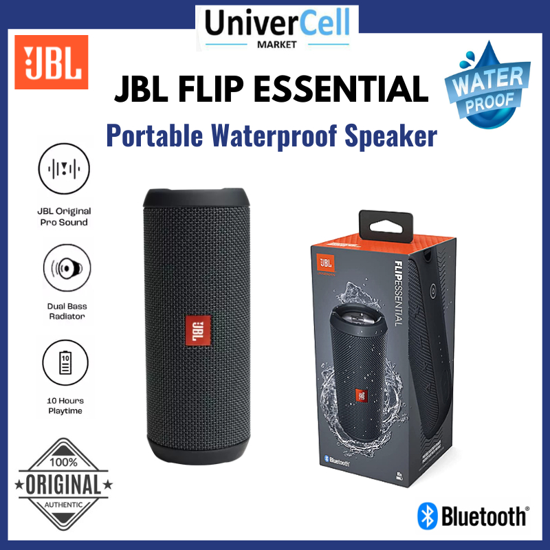 JBL Flip Essential Wireless Portable Waterproof Speaker Dual Bass