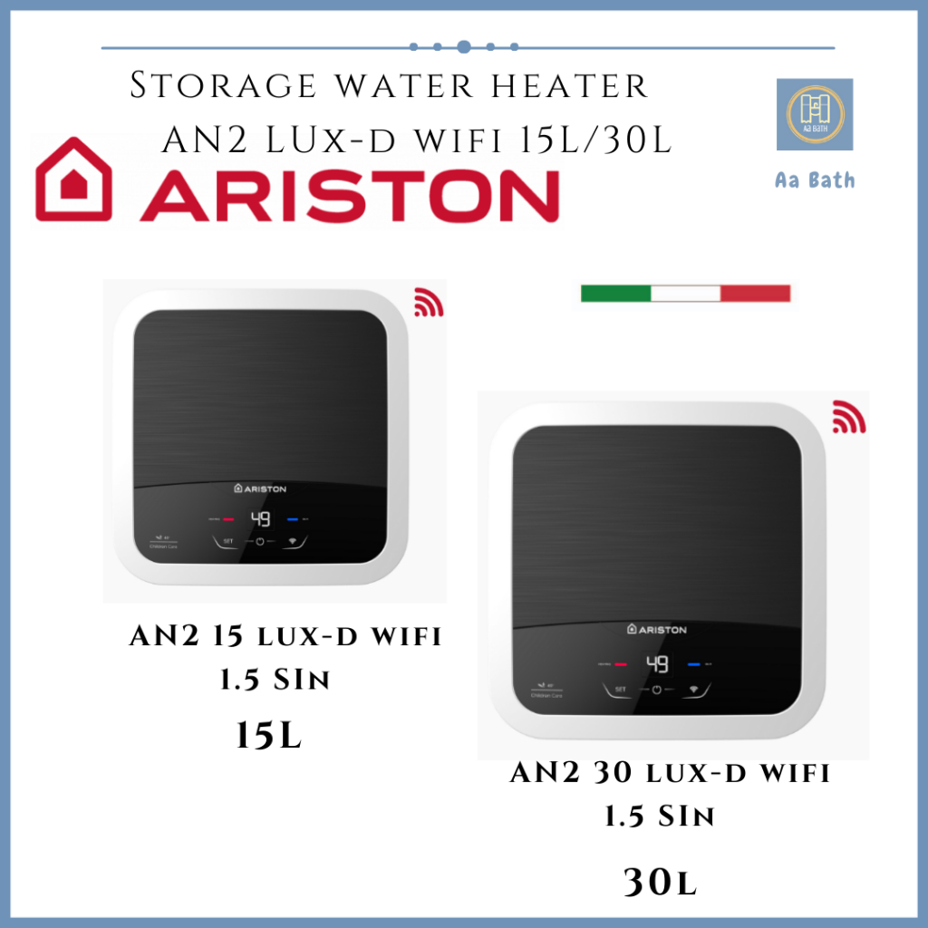 [SG Seller]Ariston NEW Andris2 LUXD WIFI 15 / 30 liters Electric