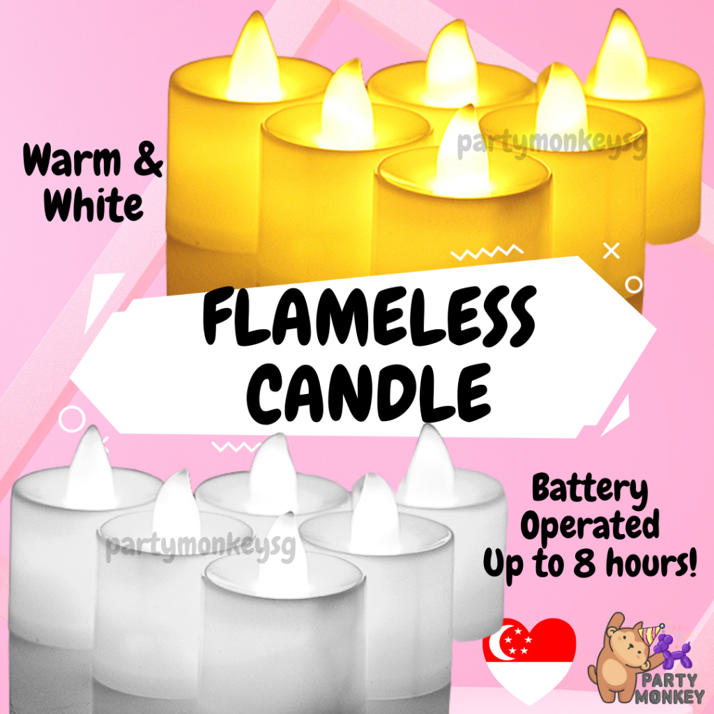 [SG SELLER[ Flameless LED Candle Electric Candles Wedding Proposal
