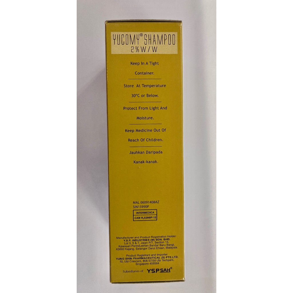 YUCOMY Ketoconazole 2% w/w Topical Anti-fungal Shampoo ,120ml for ...