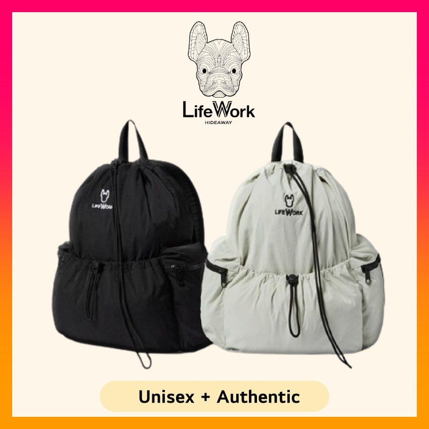 LIFEWORK Drawstring Shirring Backpack (2024 New) | Shopee Singapore
