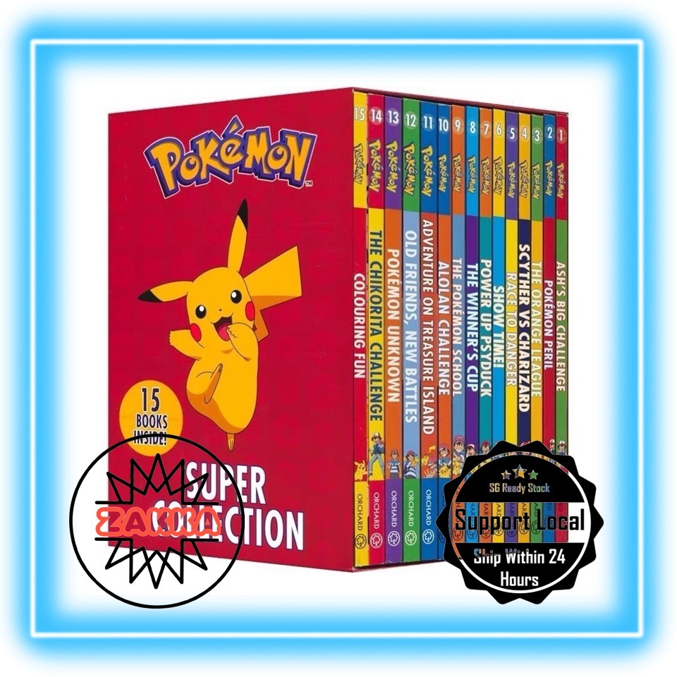 [Ready Stock] Pokemon Adventure Series Super Collection (15 books ...