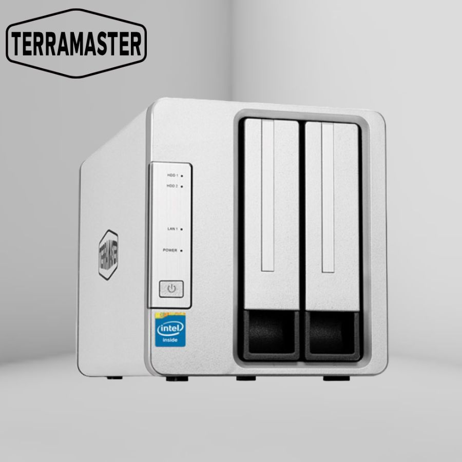 TerraMaster F2-221 NAS 2-bay NAS Intel Dual Core 2.0GHz Plex Media ...
