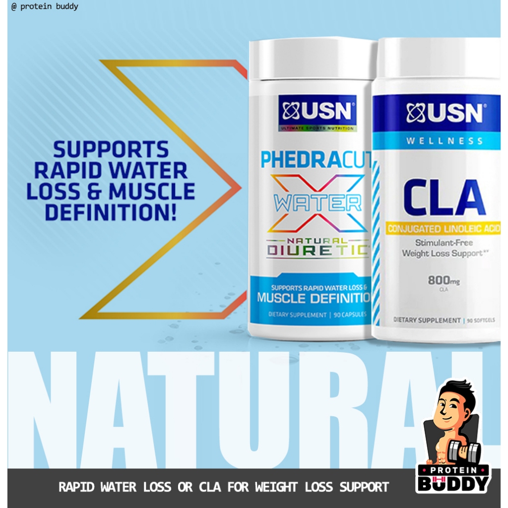 USN Phedracut Water X, Natural Diuretic Water Pills OR USN CLA Pure