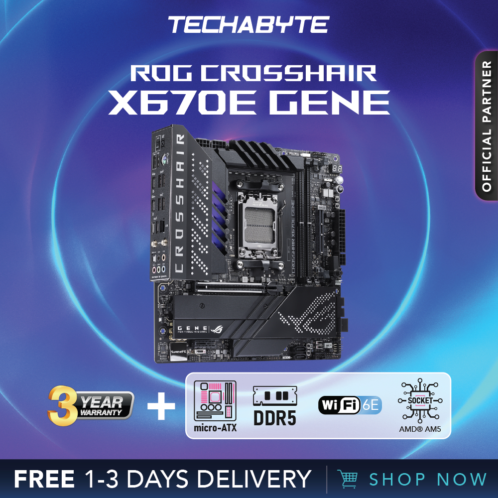 ASUS ROG CROSSHAIR X670E DDR5 Motherboard (GENE / HERO) Shopee