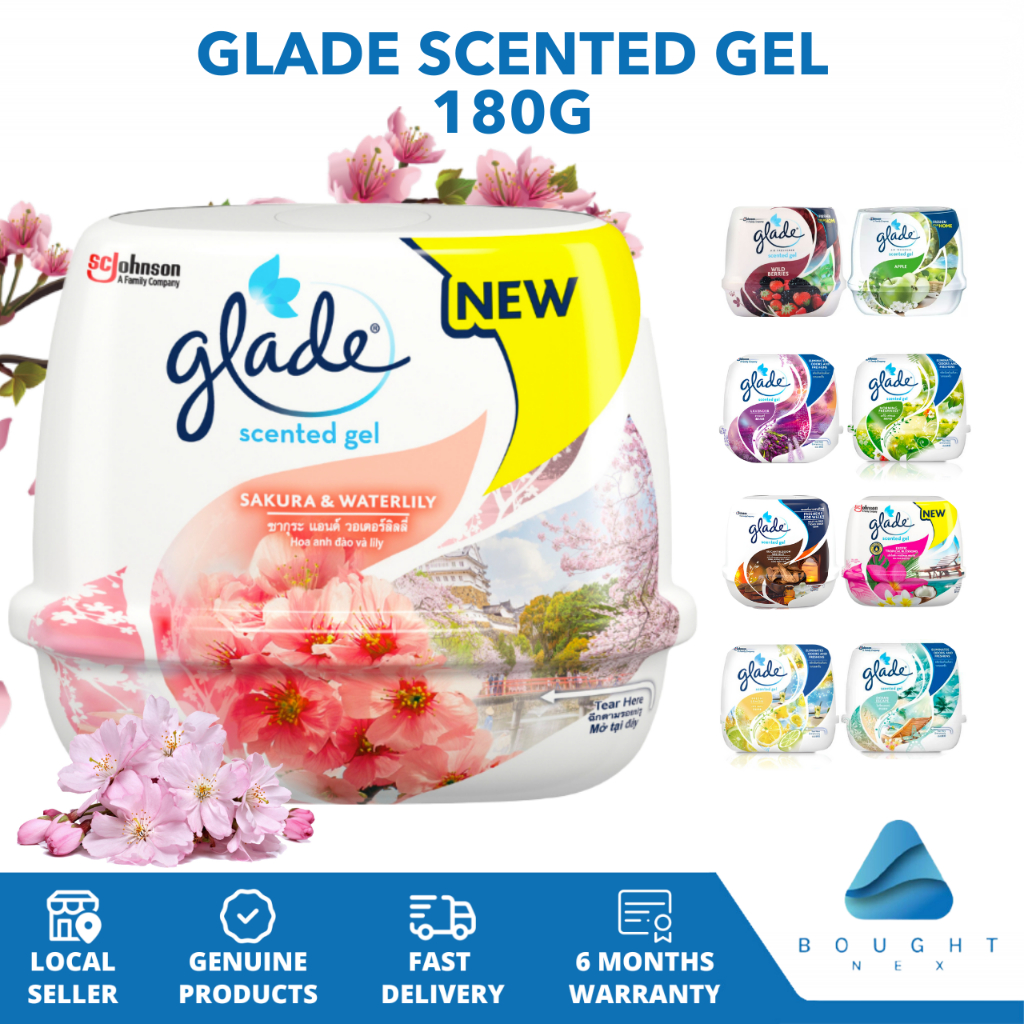 GLADE Scented Gel 180g Fresh LongLasting Fragrance, EcoFriendly Air