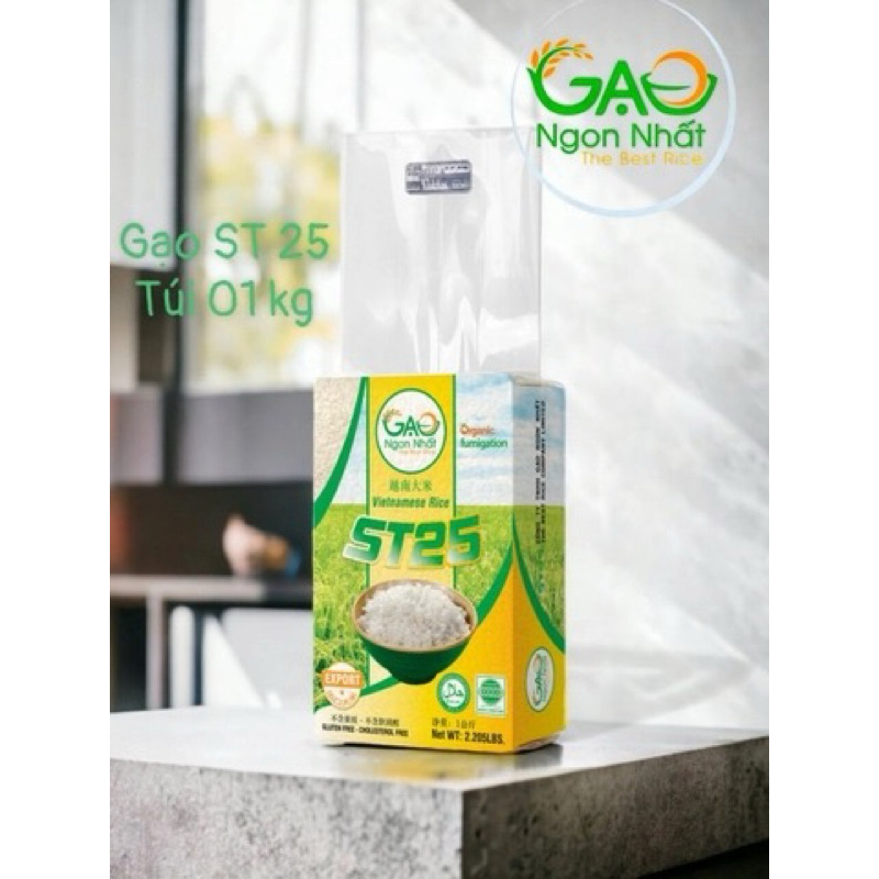 GẠO ST25 - Túi 1Kg-ST25 RICE - 1 Kg bag | Shopee Singapore
