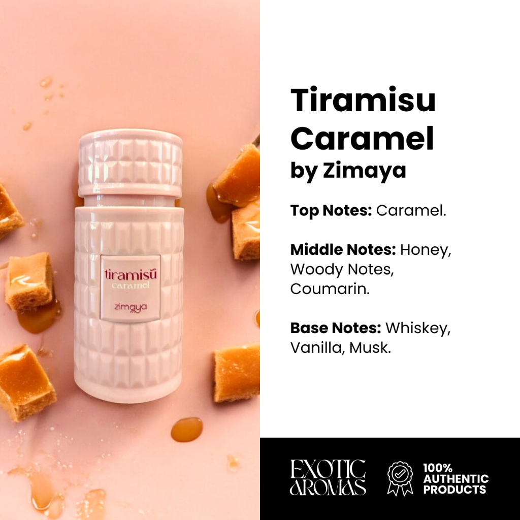 Tiramisu Caramel/ Tiramisu Coco EDP 100ML by Zimaya