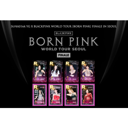 BLACKPINK BORN PINK WORLD TOUR FINALE IN SEOUL ALBUM BOOTH OFFICIAL  PHOTOCARD