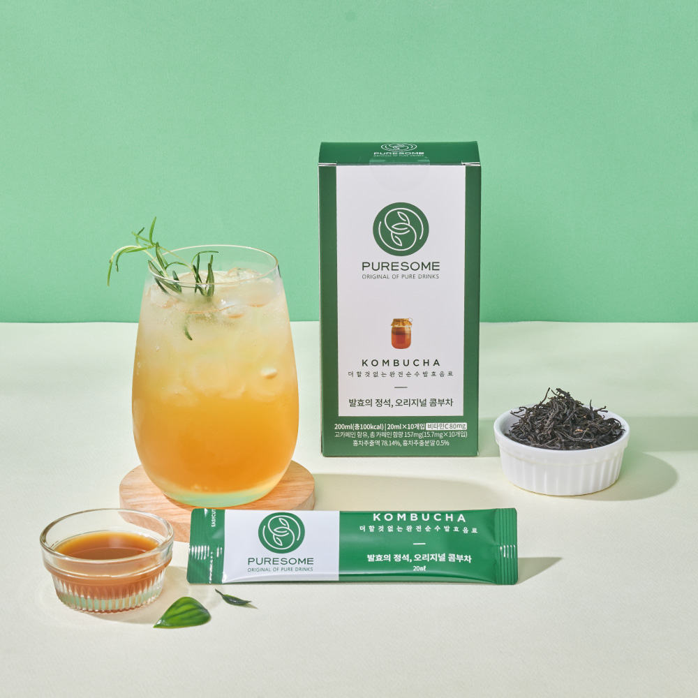 PURE SOME Kombucha, Premium Liquid Kombucha Fermented Benefits Low