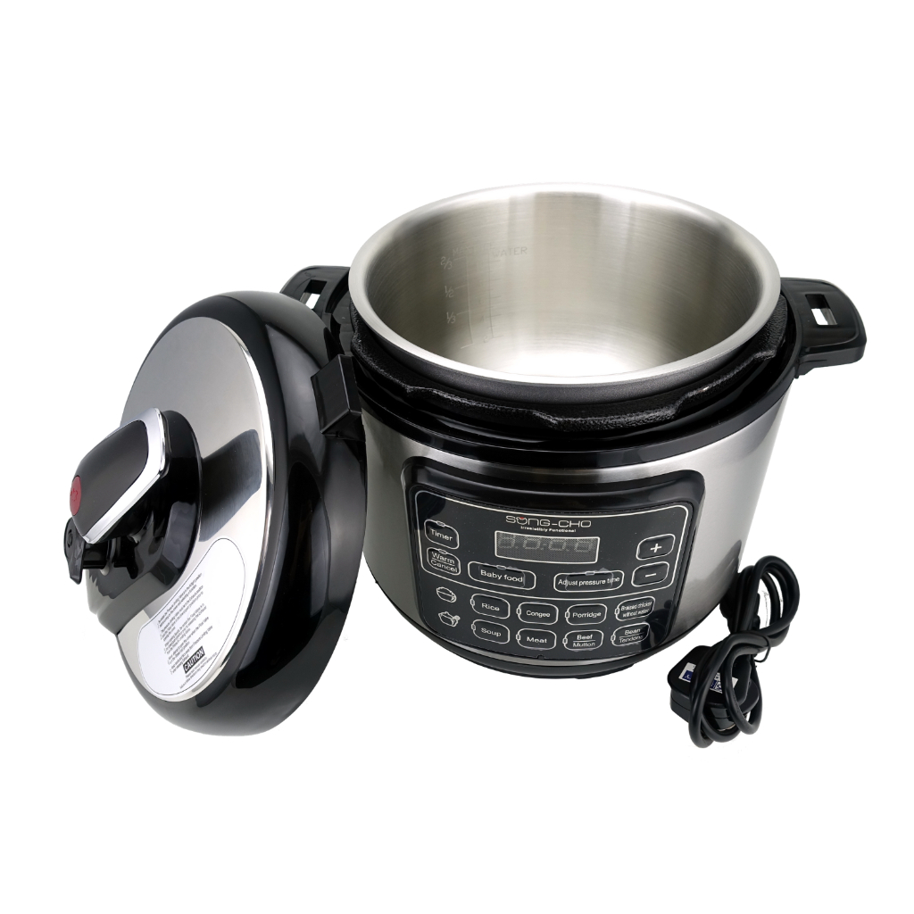 Song Cho 5L Electric Pressure Cooker with Multiply Stainless Steel Inner Pot SC EP5 Shopee Singapore