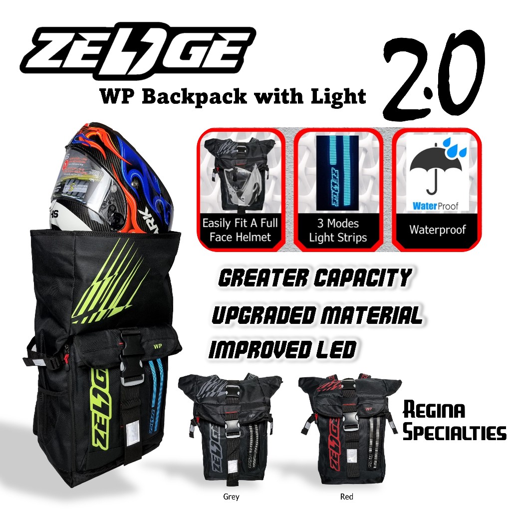 Zedge WP Backpack Bag with Light 2.0 (Able to fit
