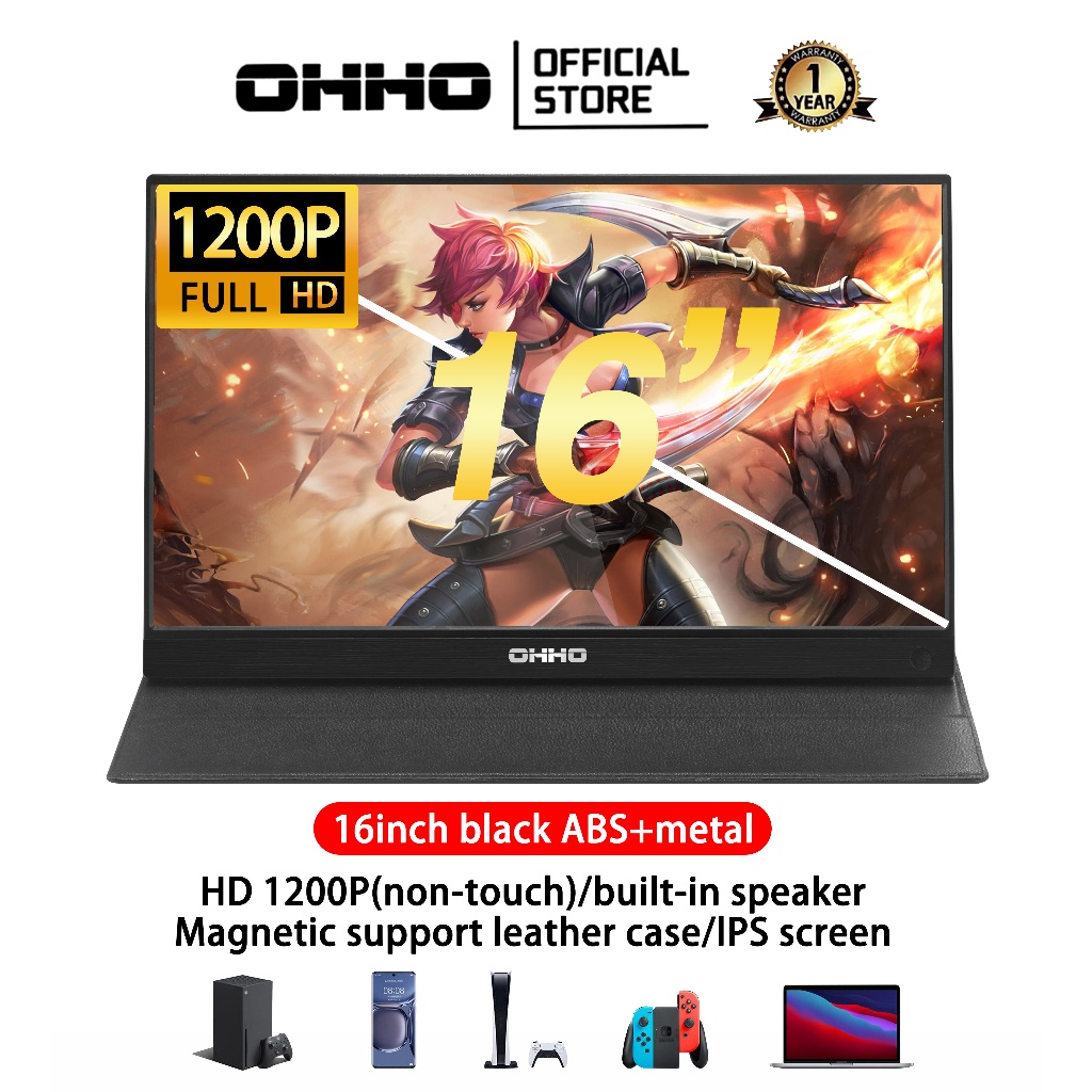 【SG Ready Stock】OHHO 15.6 Inch Portable Monitor I1080P 1.0K I IPS I ...