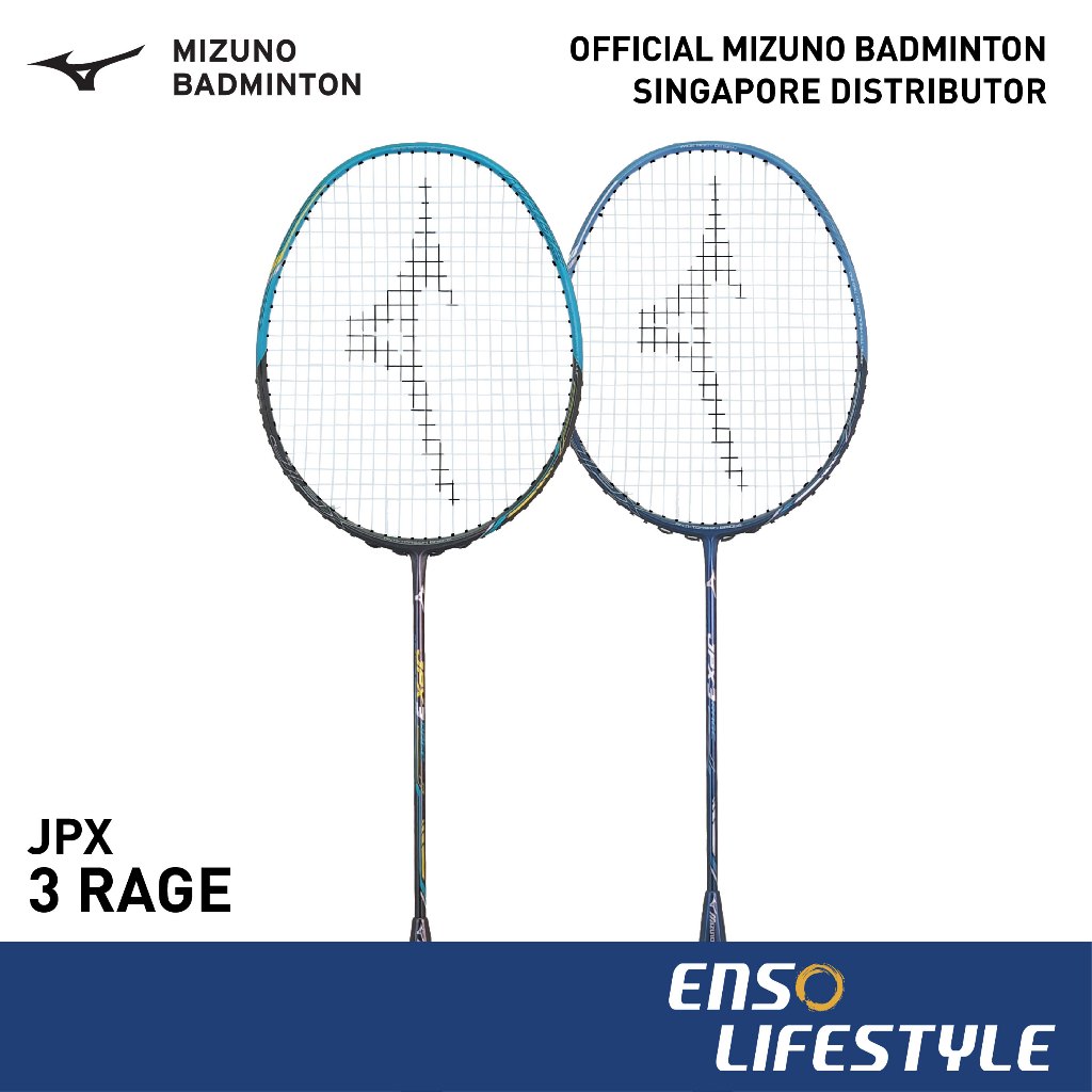 Mizuno Badminton Racket JPX 3 Rage Unstrung Enso Lifestyle Shopee Singapore