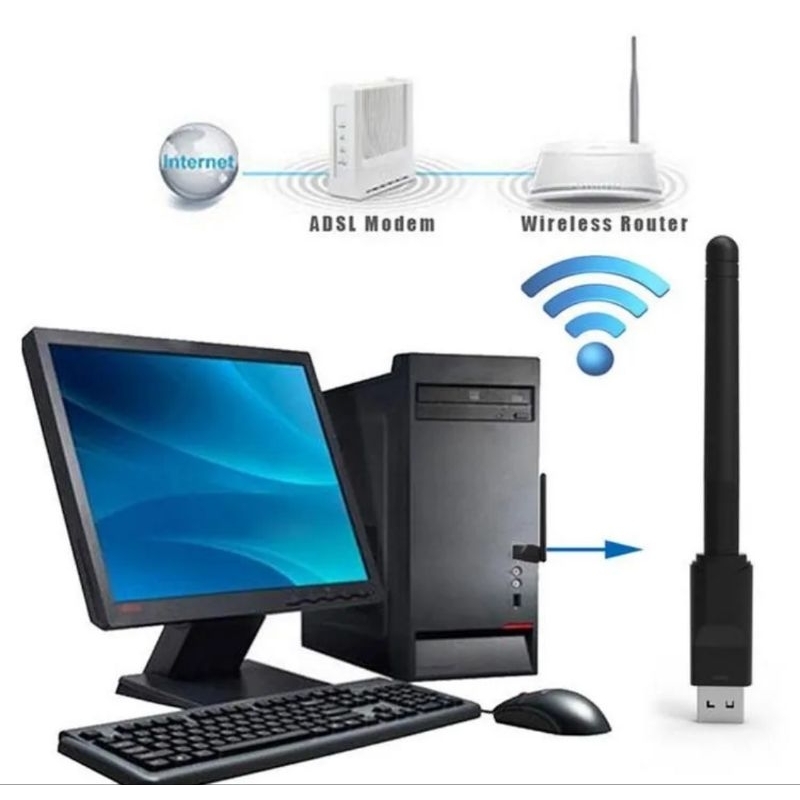 SG SELLER USB WIFI SET TOP BOX MT7601 DONGLE STB ADAPTER ANTENNA FOR PC ...