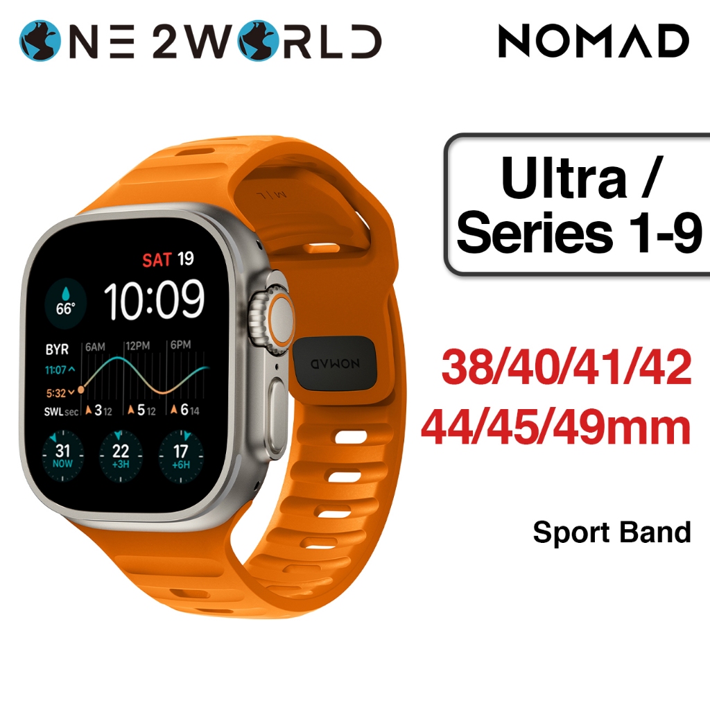 NOMAD Sport Band Waterproof Strap(FKM) for Apl Watch Ultra/Ultra 2