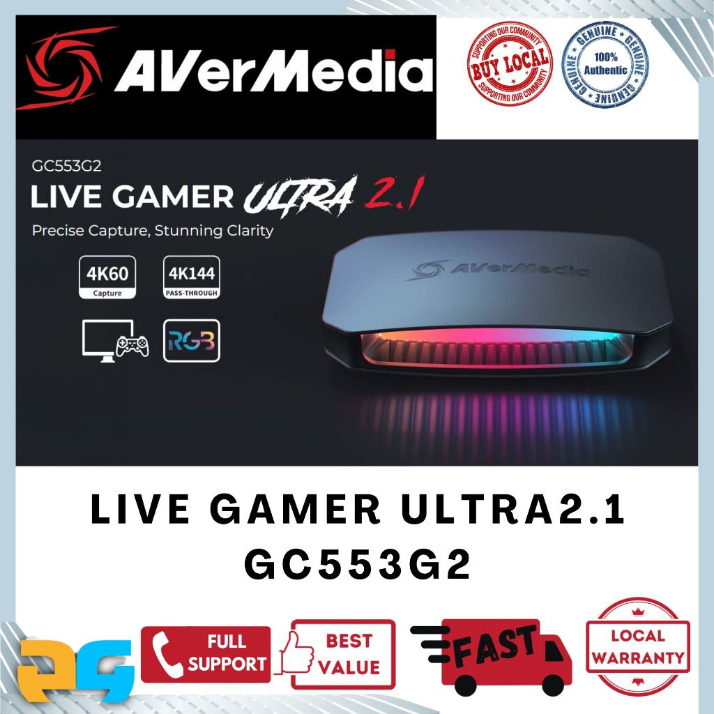 Avermedia Live Gamer ULTRA 2.1 GC553G2 Video Capture Card | Shopee