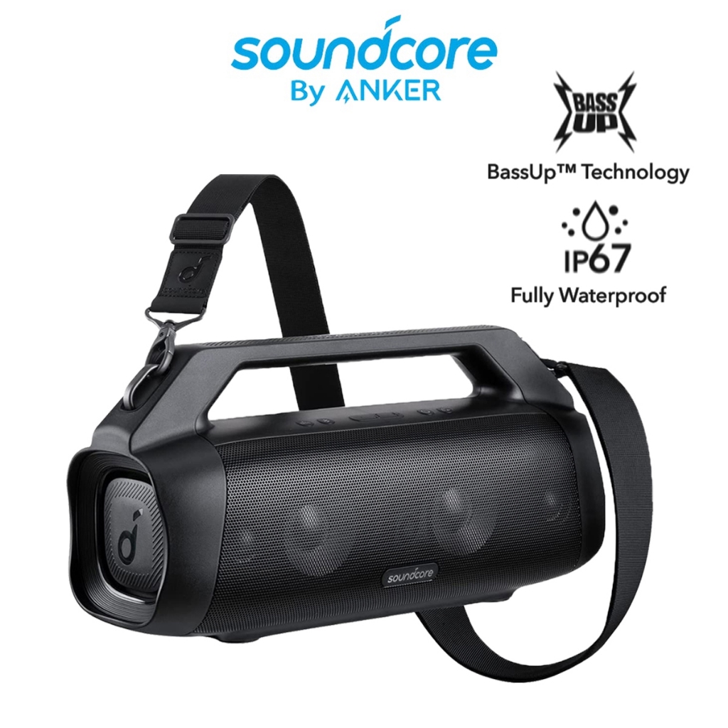 Soundcore by Anker Motion Boom Plus IP67 Waterproof Bluetooth Speaker, 80W  Stereo Sound, Custom EQ & BassUp, USB-C | Shopee Singapore