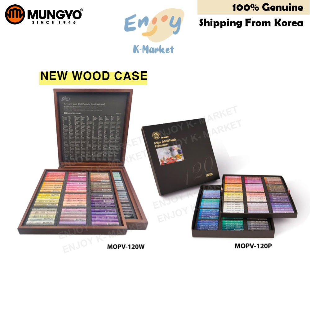 Mungyo Gallery Artists Soft Oil Pastels - 120 Color Set For Professional Artwork