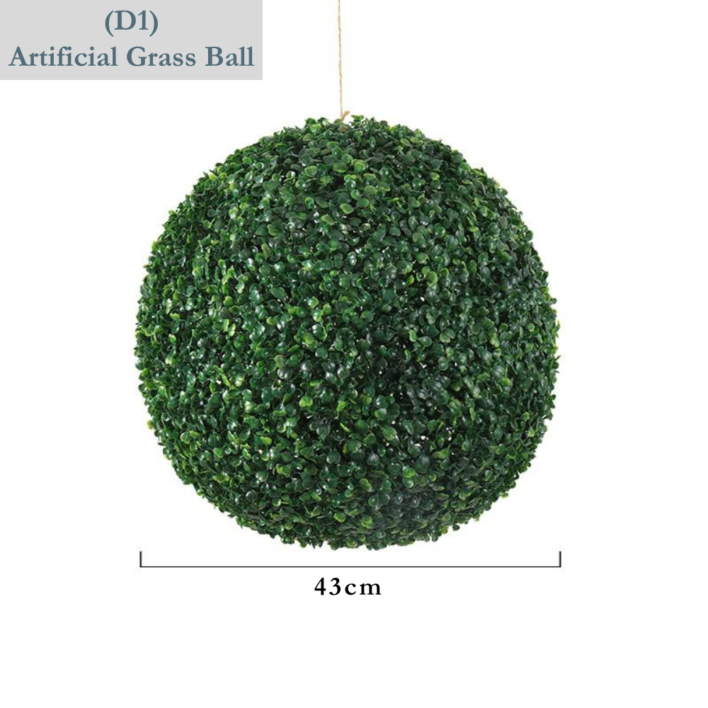 [SG SELLER] Artificial Topiary Grass Ball Fake Boxwood Ball Hanging