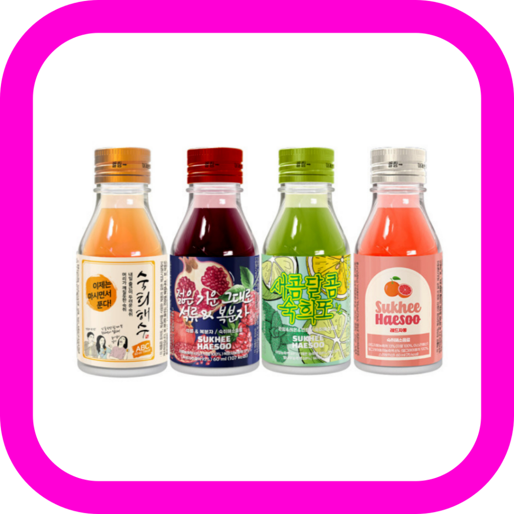[Sukhee Haesoo] Hangover Korean Drink 숙희해수 60ml 5 Flavours