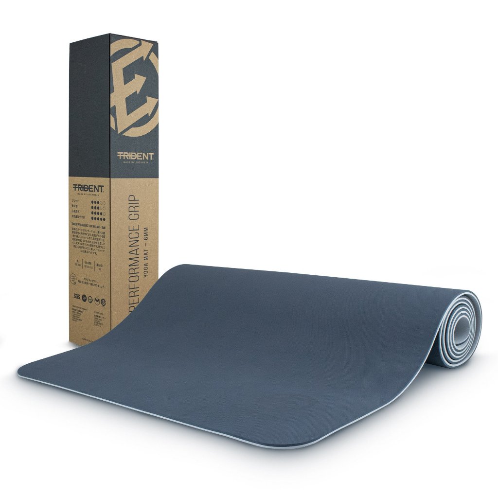 Trident Performance Grip Yoga Mat – 6mm (Cool Gray)