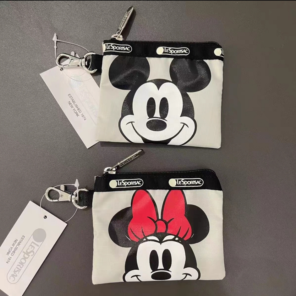 Lesportsac Mickey & Minnie Coin Pouch Small Purse Shopee Singapore