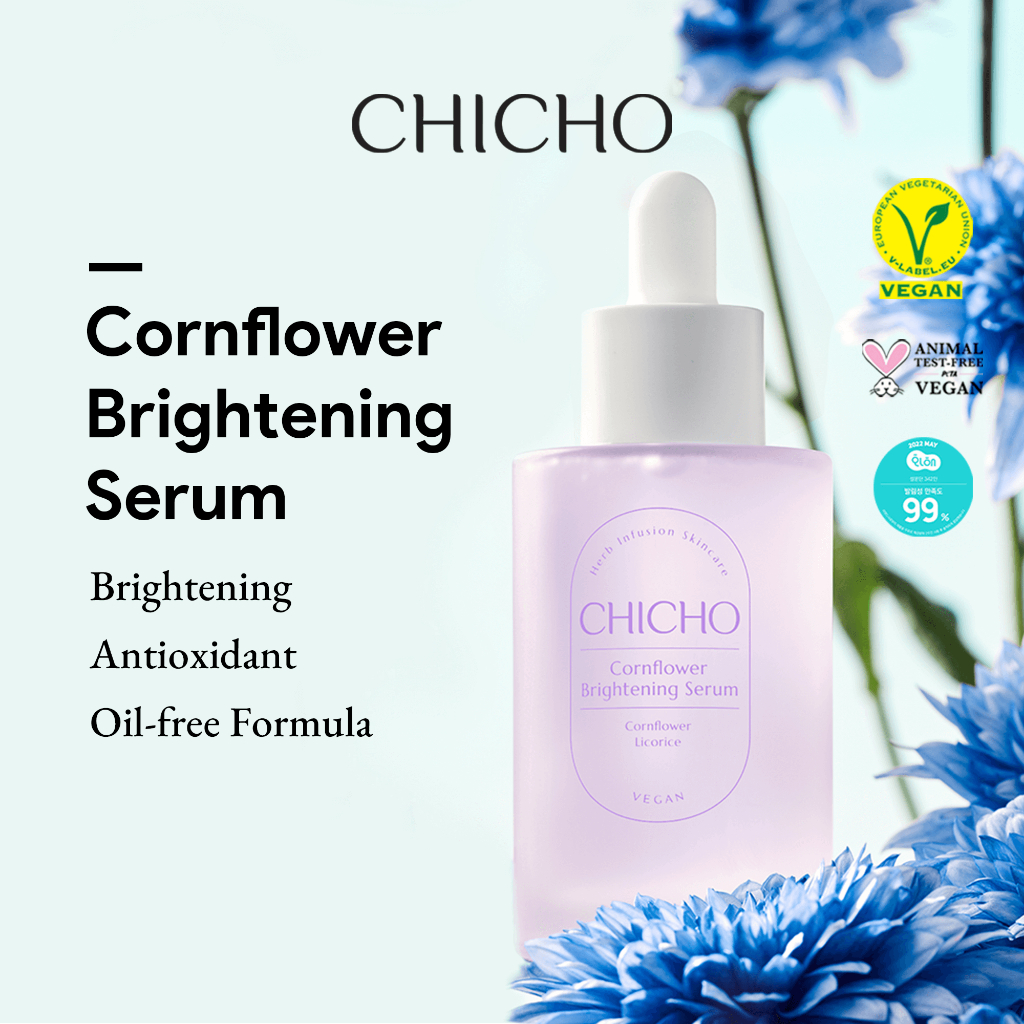 [CHICHO] Cornflower Brightening Vitamin Serum, Licorice & Niacinamide