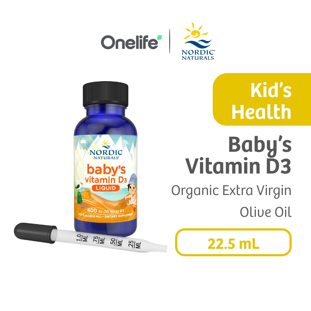 Nordic Naturals Baby's Vitamin D3 400 IU 22.5ml (0.37 fl oz) For Bone