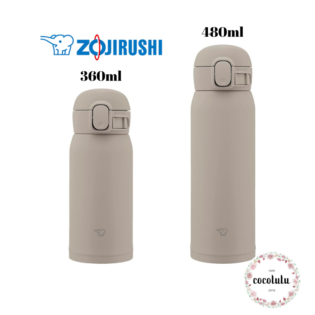 ZOJIRUSHI Thermos Water Bottle Stainless Steel Mug 360ml 480ml SM