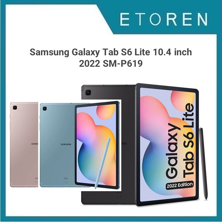 Samsung Galaxy Tab S6 Lite 104 Inch 2022 Sm P619 Lte 128gb Pinkgrayblack 4gb Ram Shopee 7804