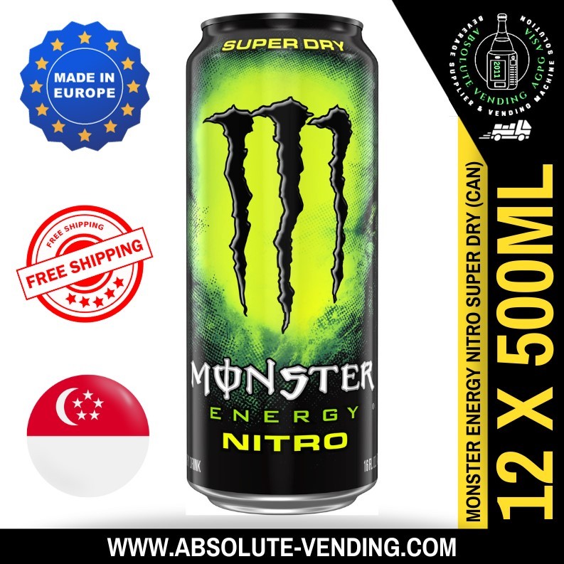 MONSTER ENERGY NITRO SUPER DRY 500ML X 12 (CAN) | Shopee Singapore