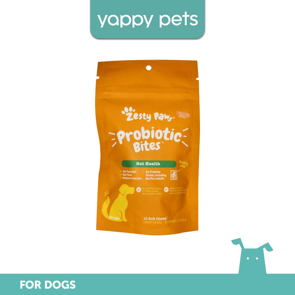 Zesty Paws Probiotic Bites (Gut Health) Dog Supplements, 10 Soft Chews Shopee Singapore