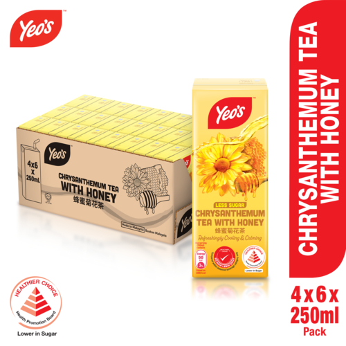 Yeo's Chrysanthemum Tea With Honey Packet Drink 250ml (Case of 24