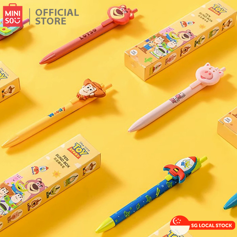 MINISO Toy Story Collection Blind Box Gel Pen (Black, 0.5mm) (6